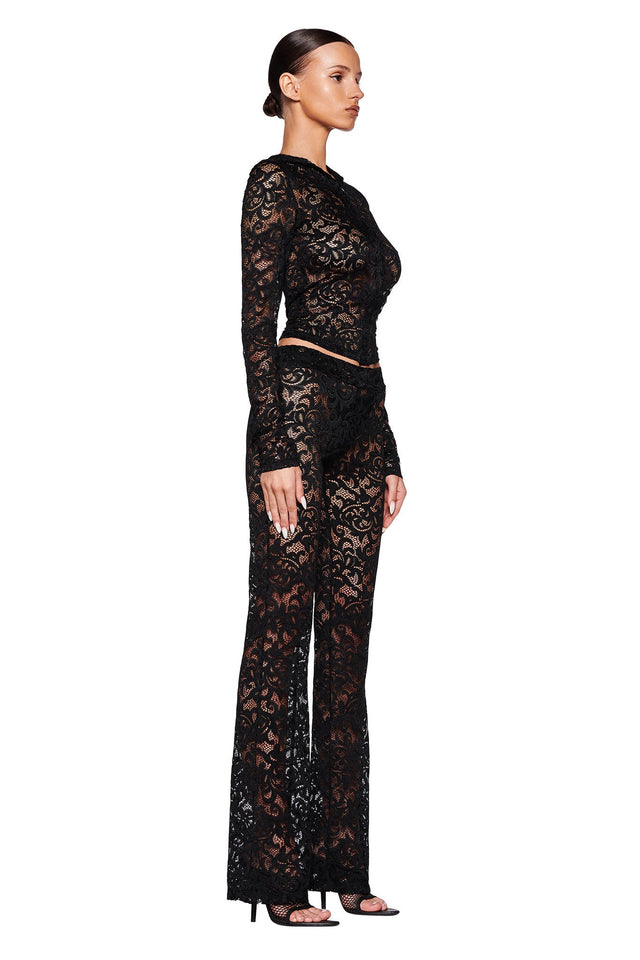 BLARE TRACKPANT - BLACK : LACE