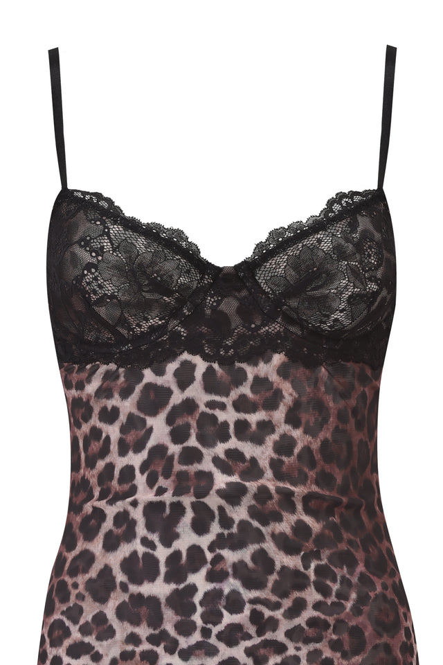CALYPSO MINI DRESS - LEOPARD
