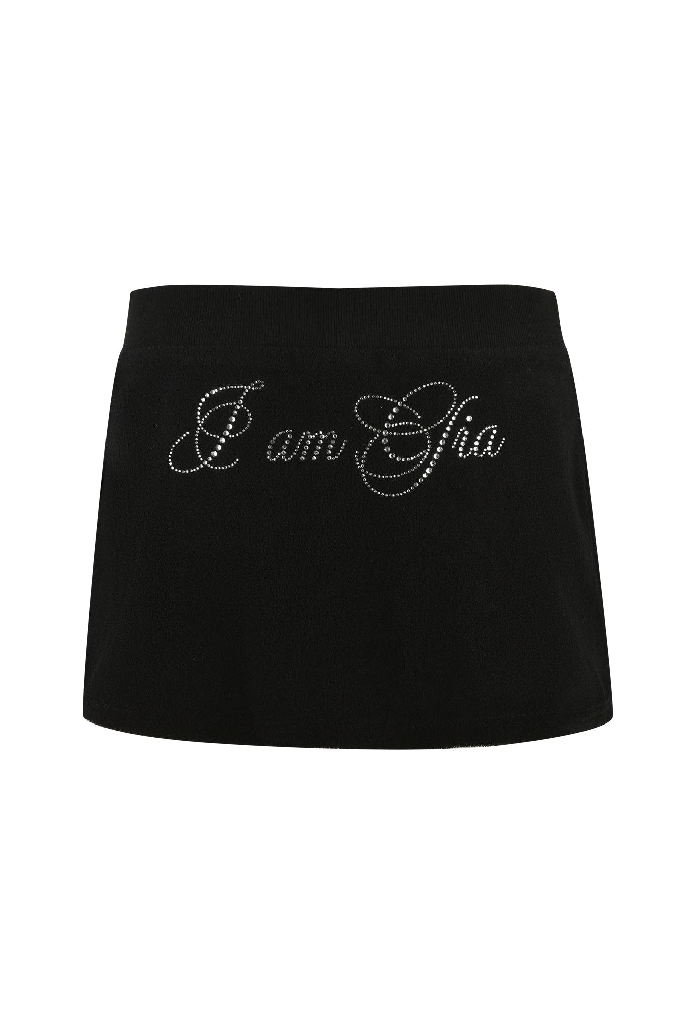 KAMERON TERRY SKIRT - BLACK