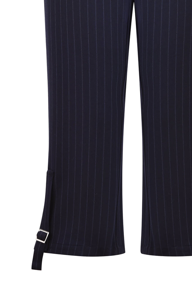 MARRION CAPRI - BLUE : PINSTRIPE