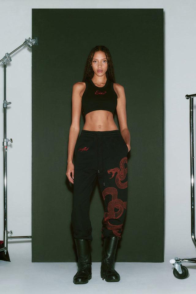 ASTREA PANT - BLACK/RED SNAKE