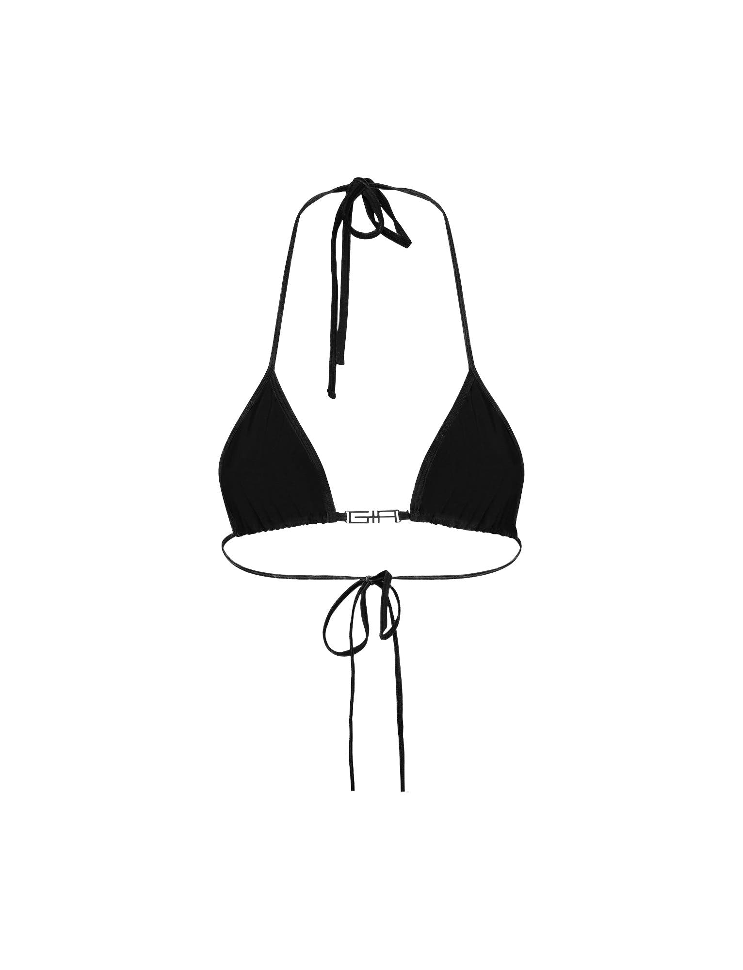 AVA BIKINI TOP - BLACK : MONOGRAM – I.AM.GIA North America