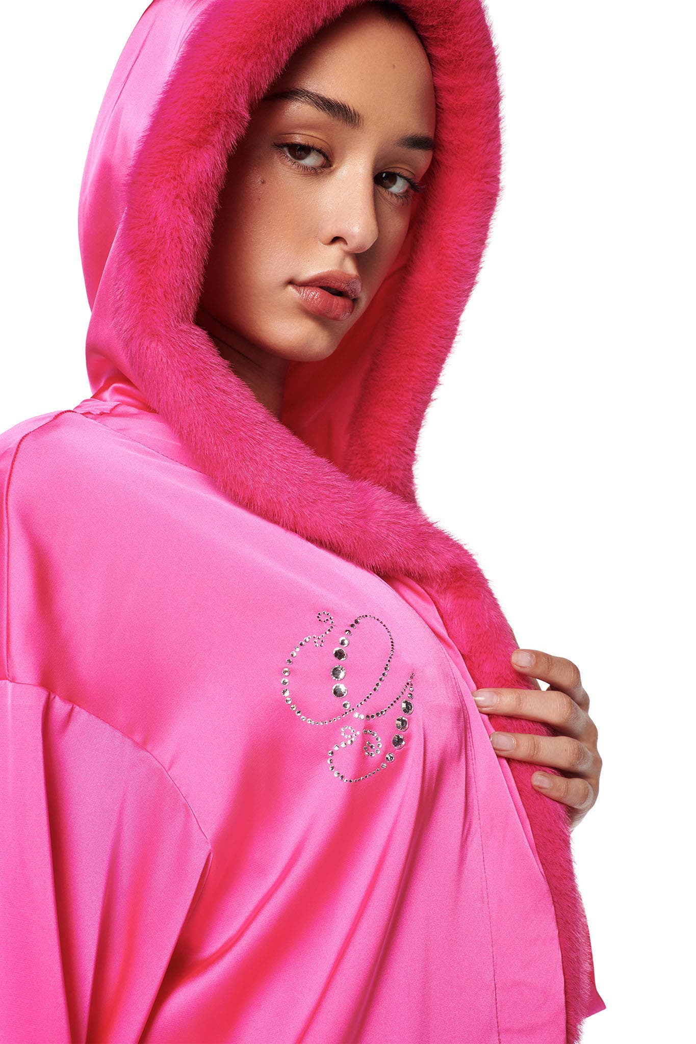 LARSA SLEEP ROBE - PINK : HOT PINK