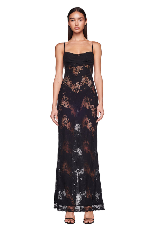 LEONA DRESS - BLACK : LACE