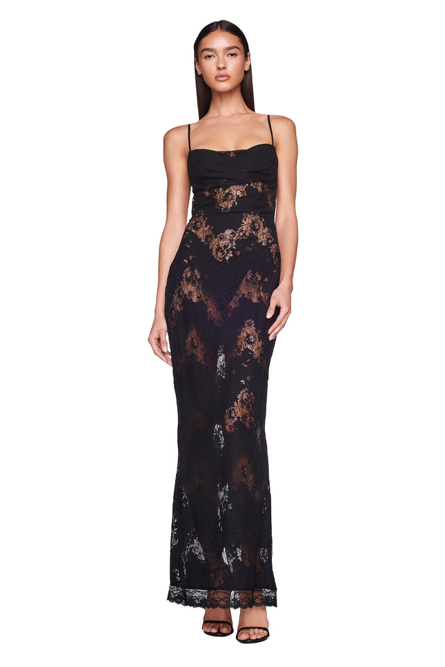 LEONA DRESS - BLACK : LACE