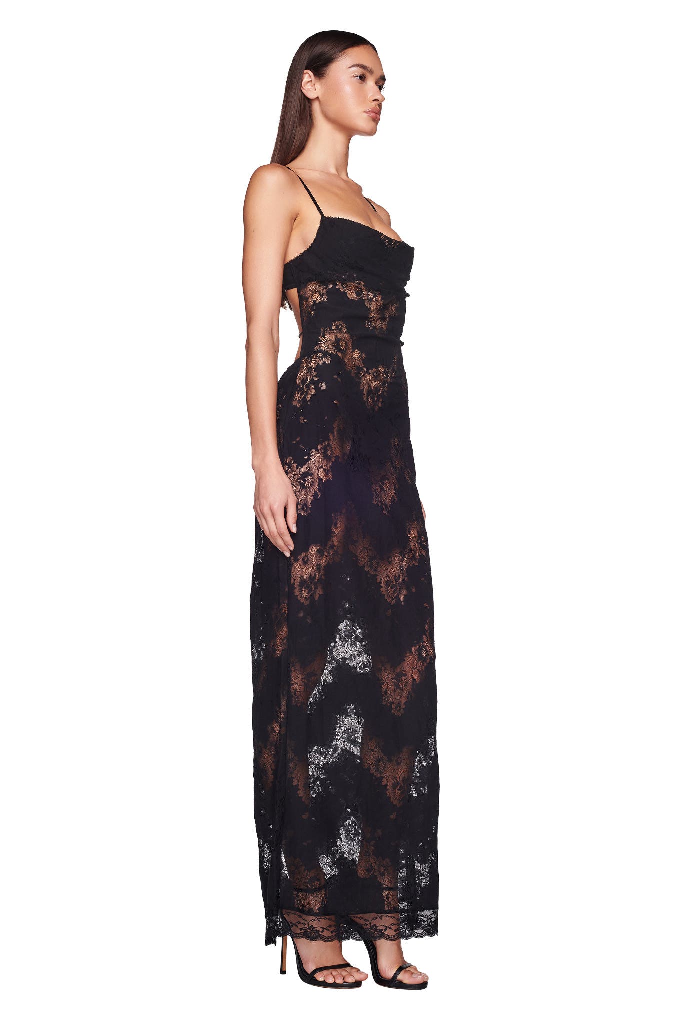 LEONA DRESS - BLACK : LACE