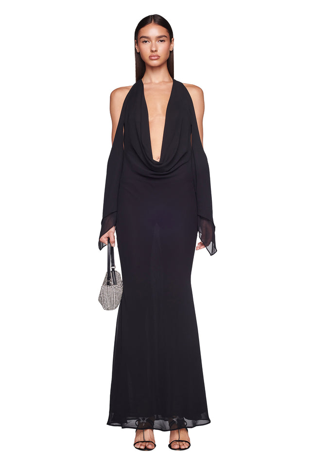 ROSANNA MAXI DRESS - BLACK