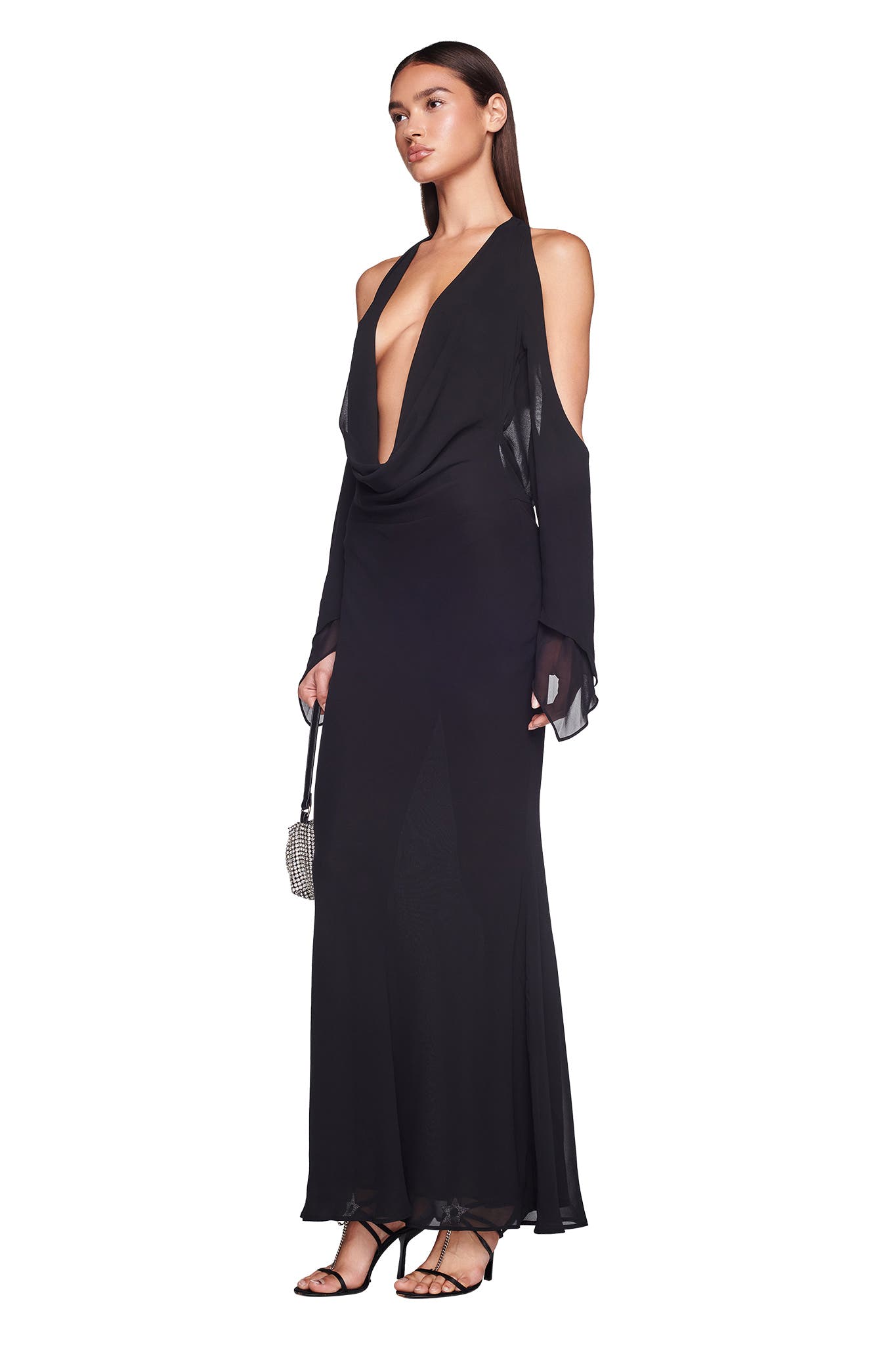 ROSANNA MAXI DRESS - BLACK