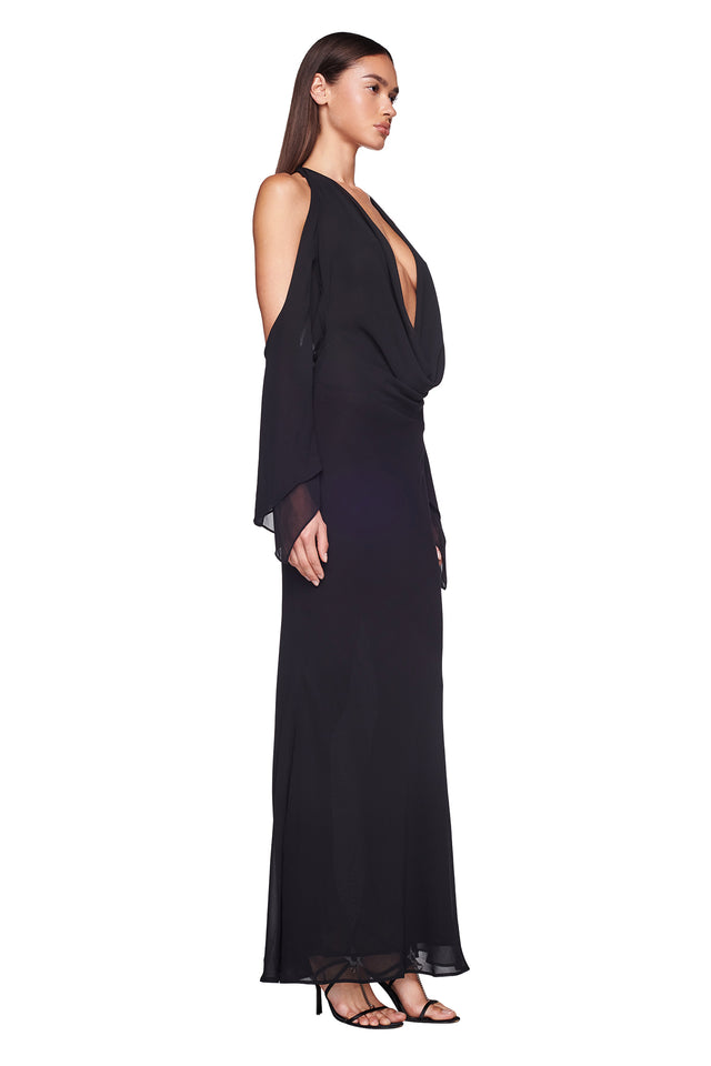 ROSANNA MAXI DRESS - BLACK