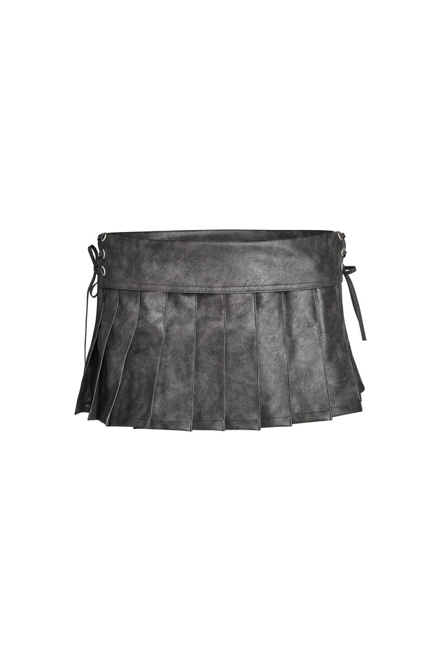 KARI SKORT - GREY : CHARCOAL