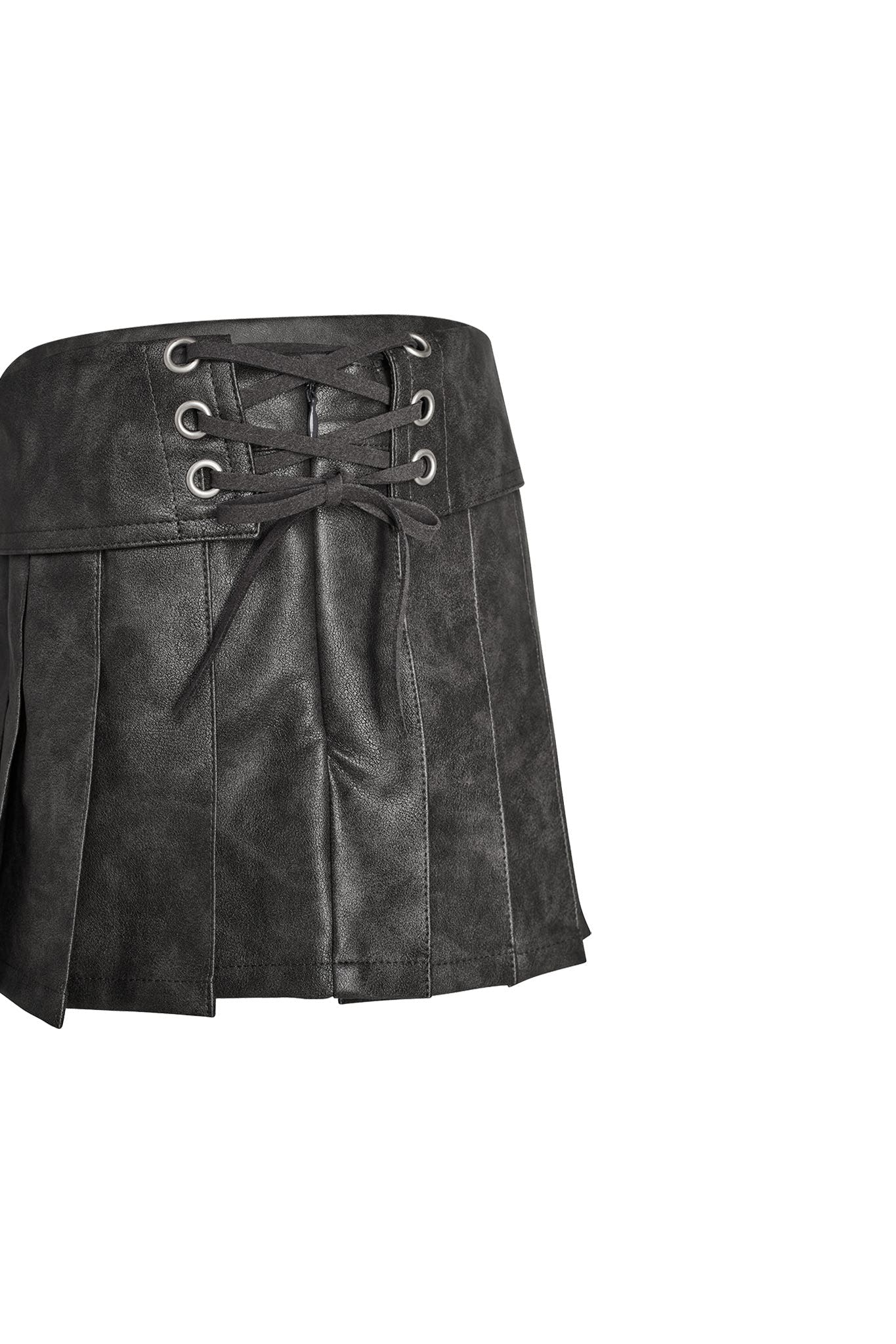 KARI SKORT - GREY : CHARCOAL