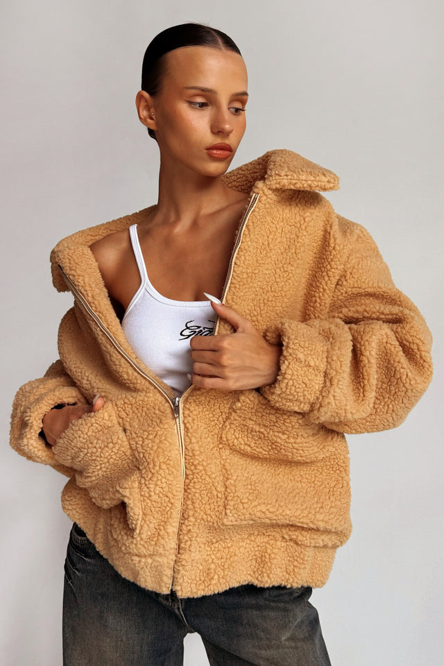 PIXIE COAT - CARAMEL