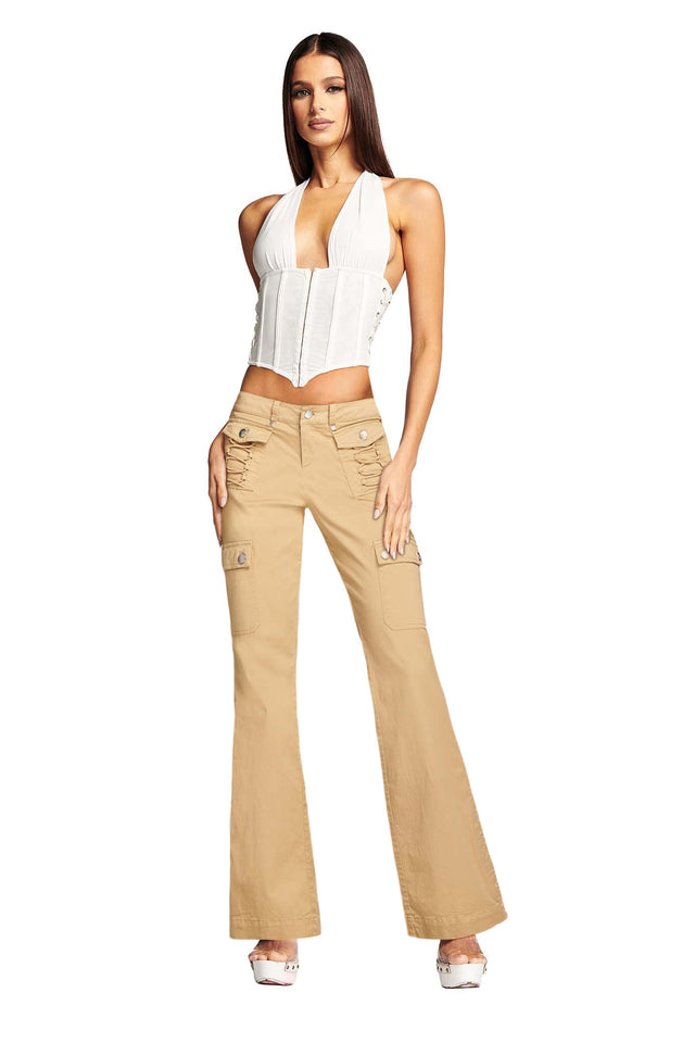 JODI CARGO PANT - SAND