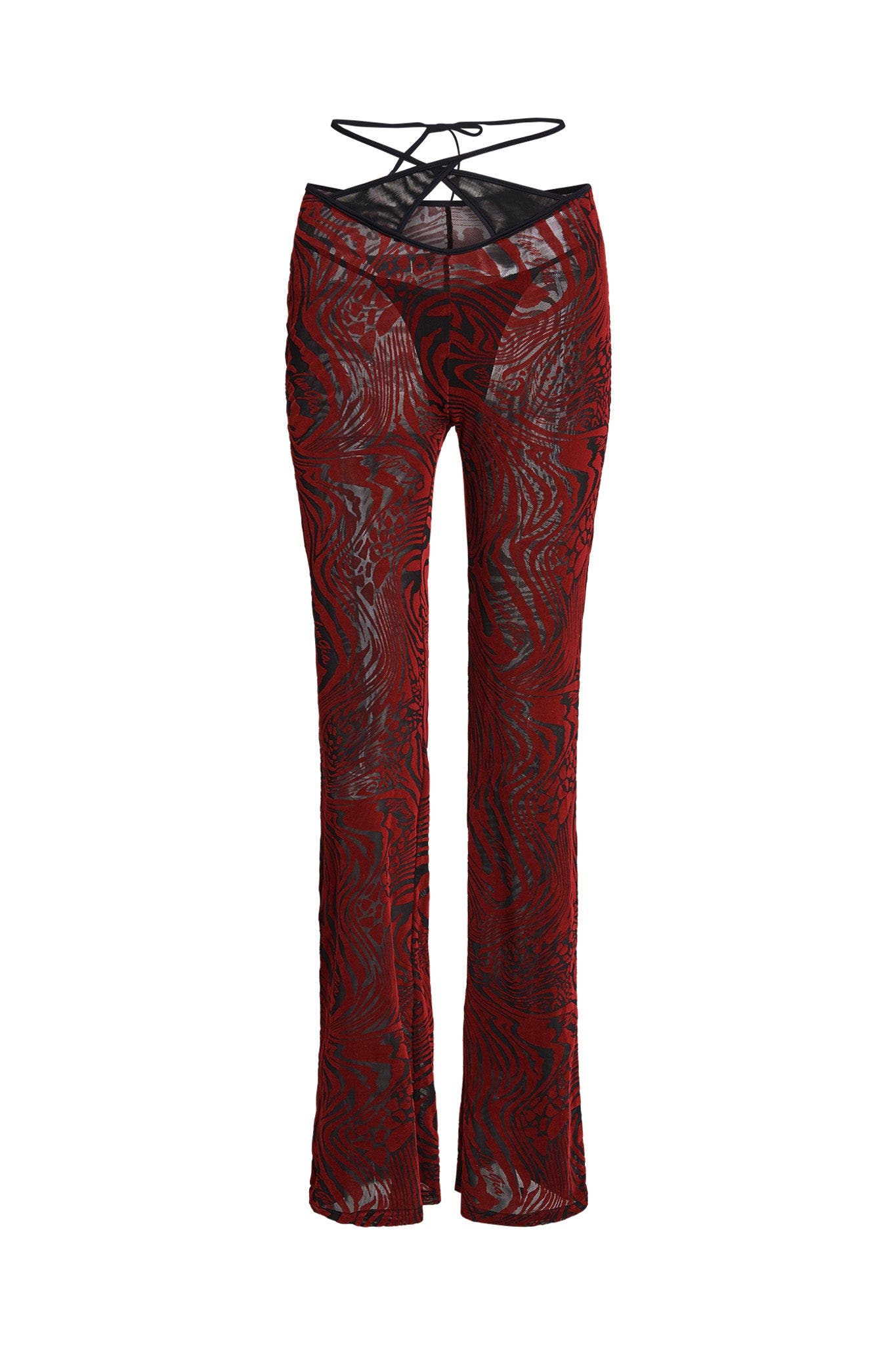 VELORINA PANT - RED BURNOUT