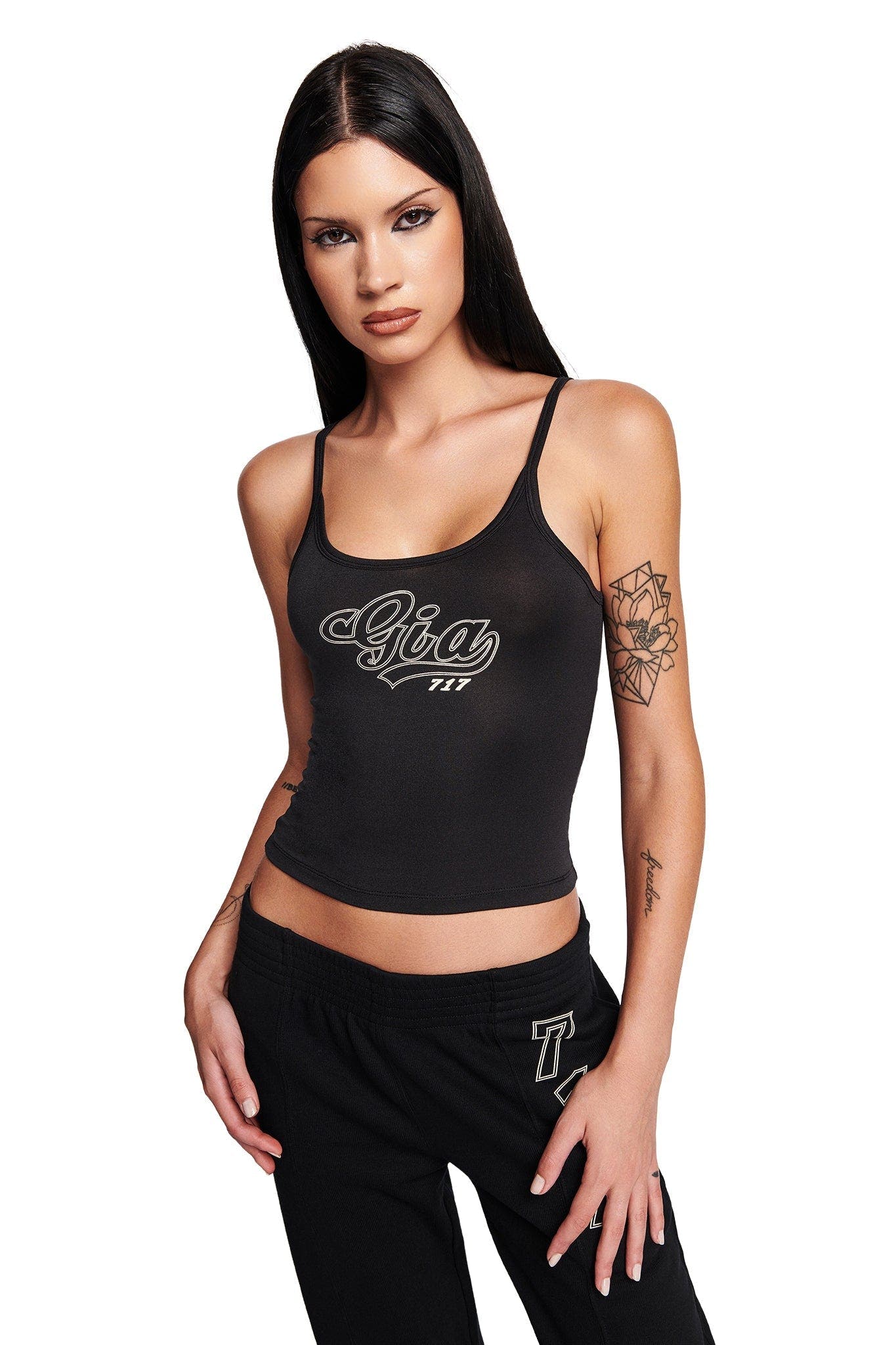 IVY TANK - BLACK