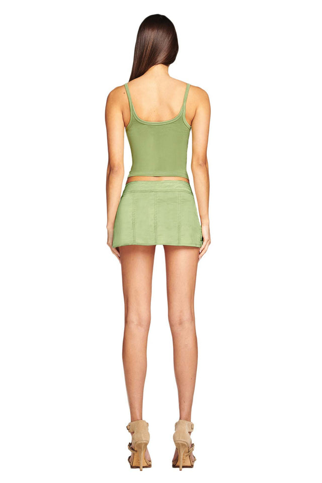 JETTA MINI SKIRT - MATCHA GREEN