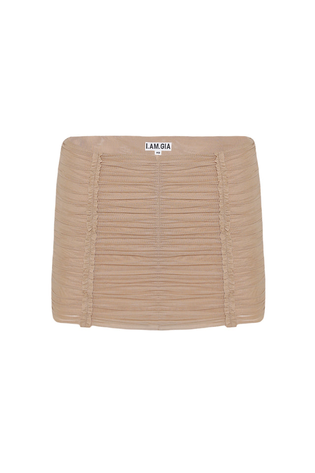 PARTON MINI SKIRT - SAND