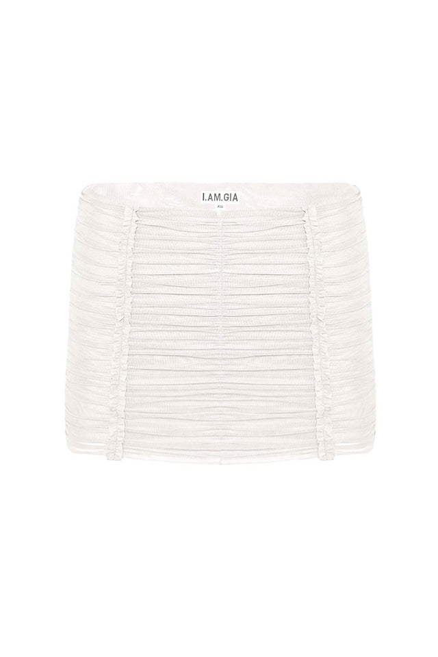 PARTON MINI SKIRT - WHITE