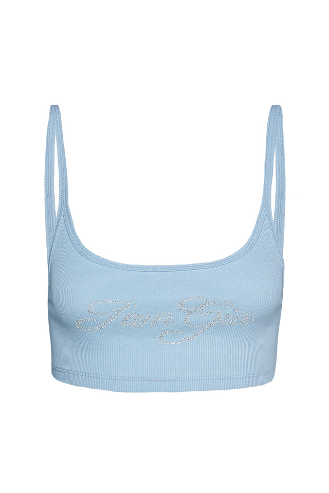 ELIA CROP TANK - BABY BLUE