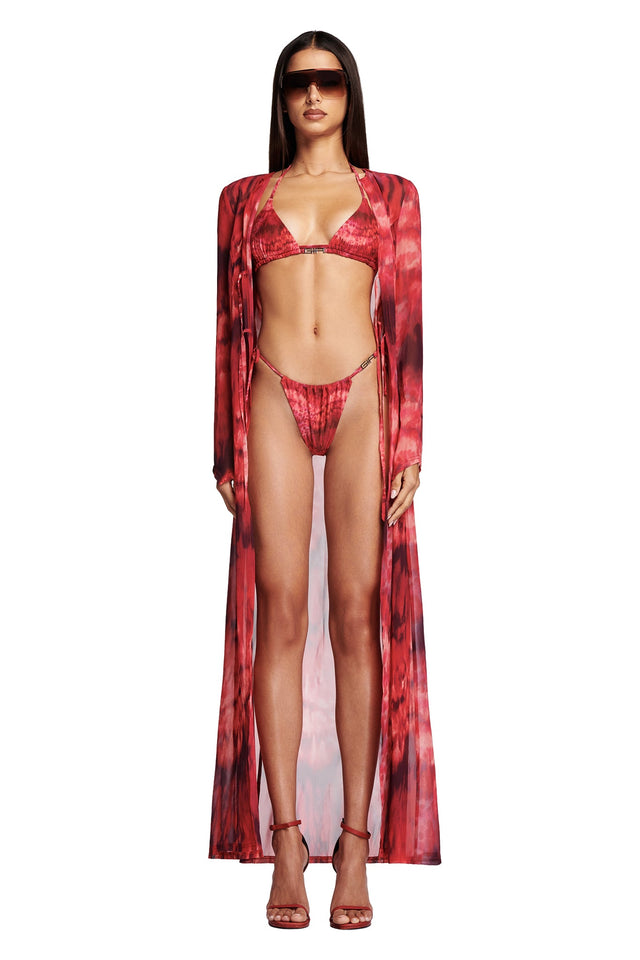 XANTHE ROBE - BURNING DESERT RED