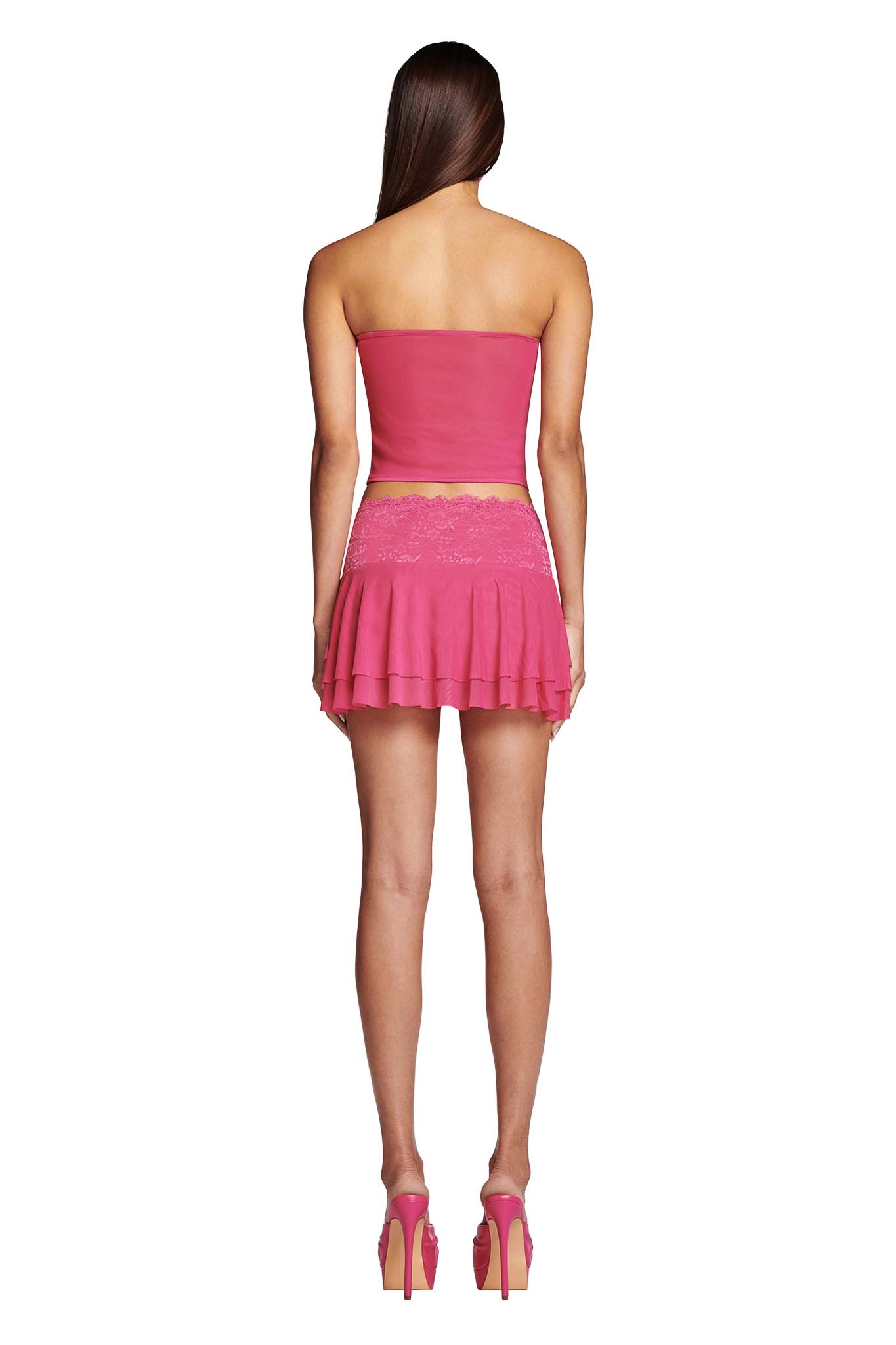 DEMIE SKIRT - HOT PINK