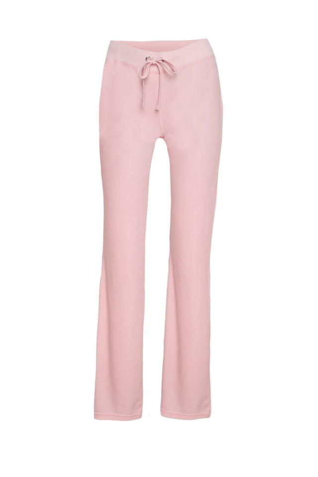 KAMERON VELOUR TRACKPANT - BABY PINK