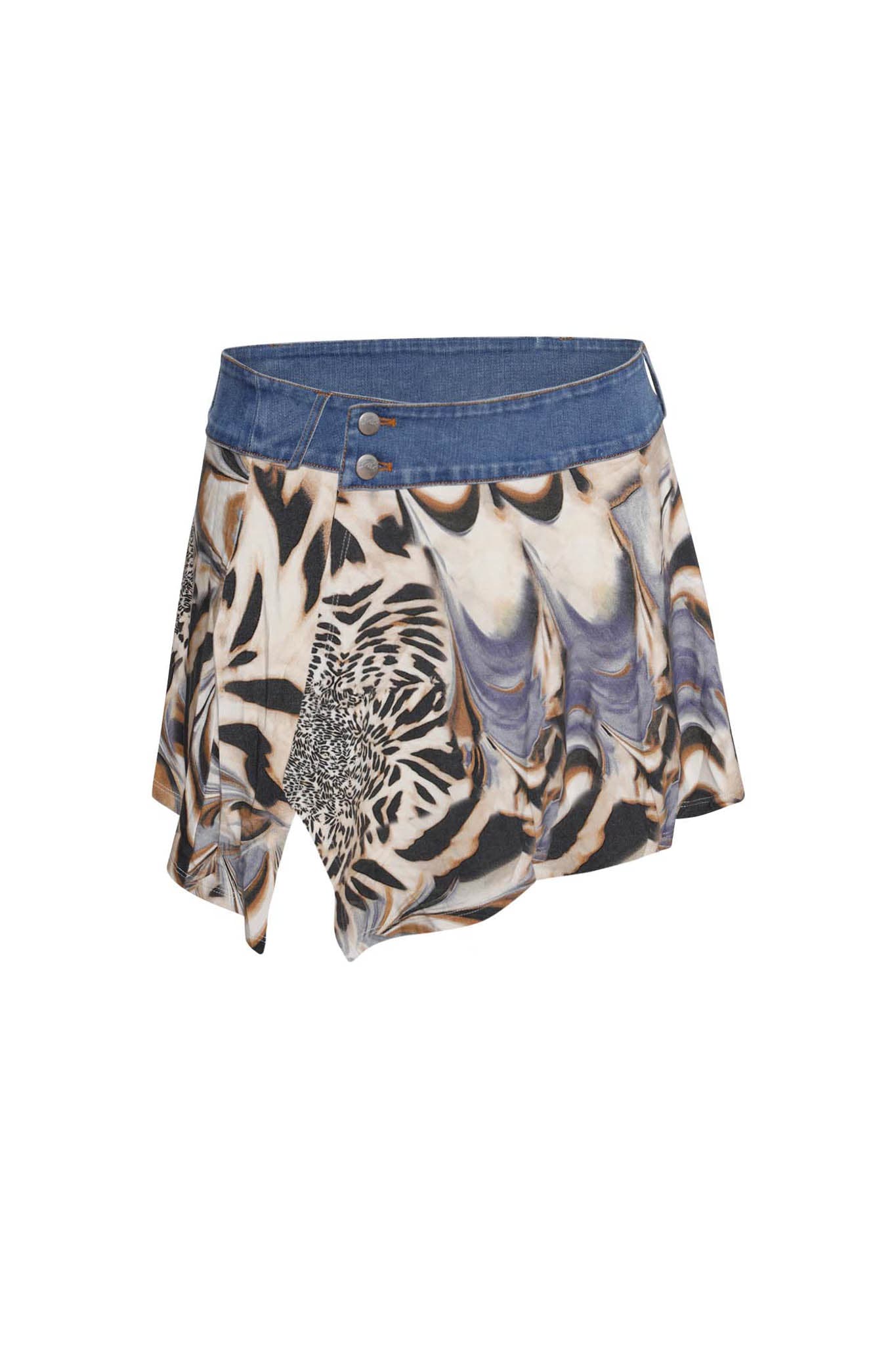 RAINE SKIRT - BLUE ANIMALE