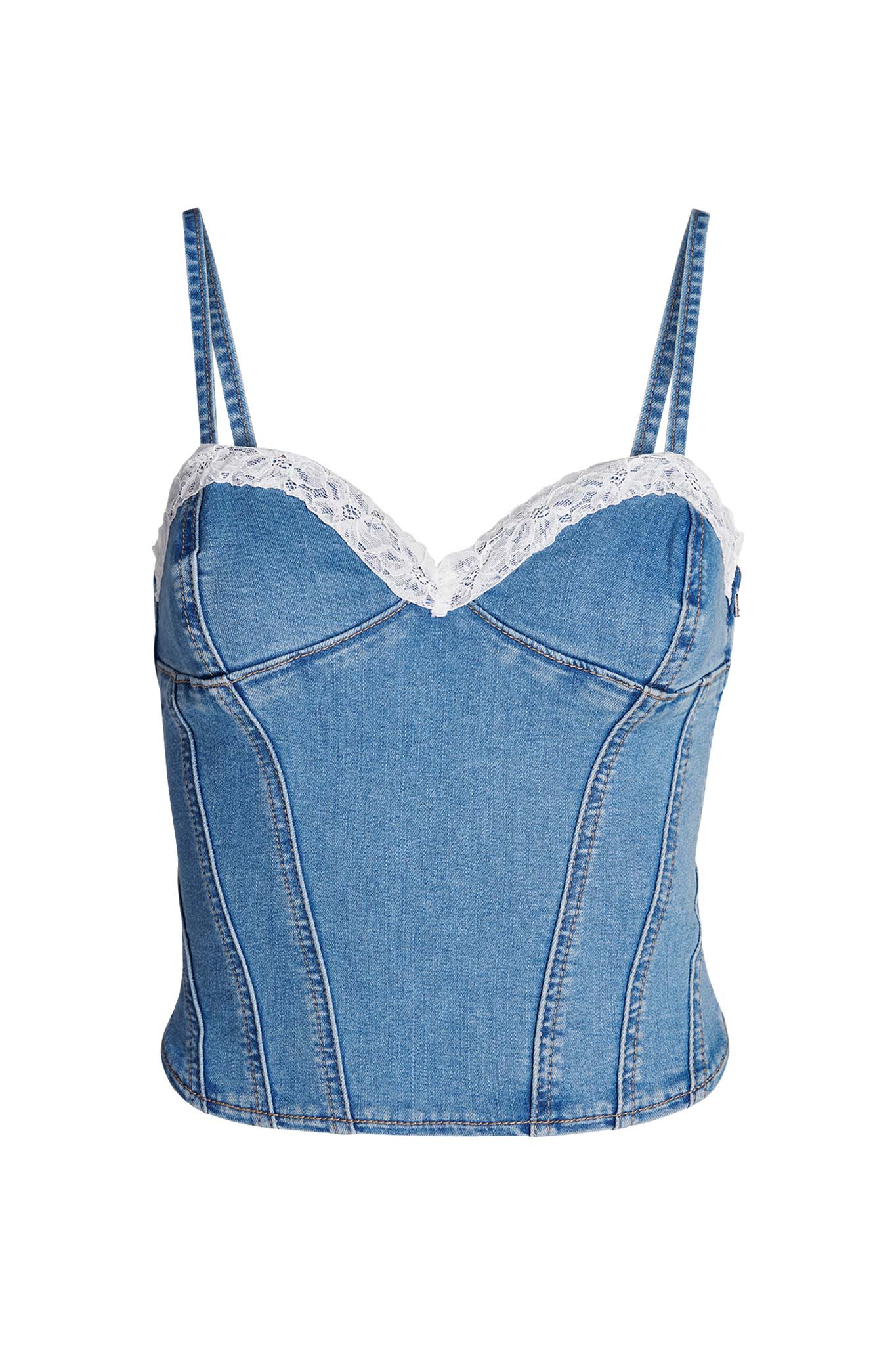 KUBRA TOP - BLUE : DENIM BLUE