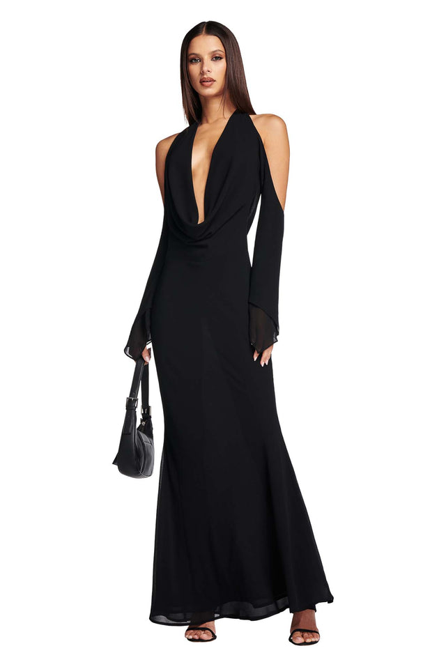 ROSANNA MAXI DRESS - BLACK