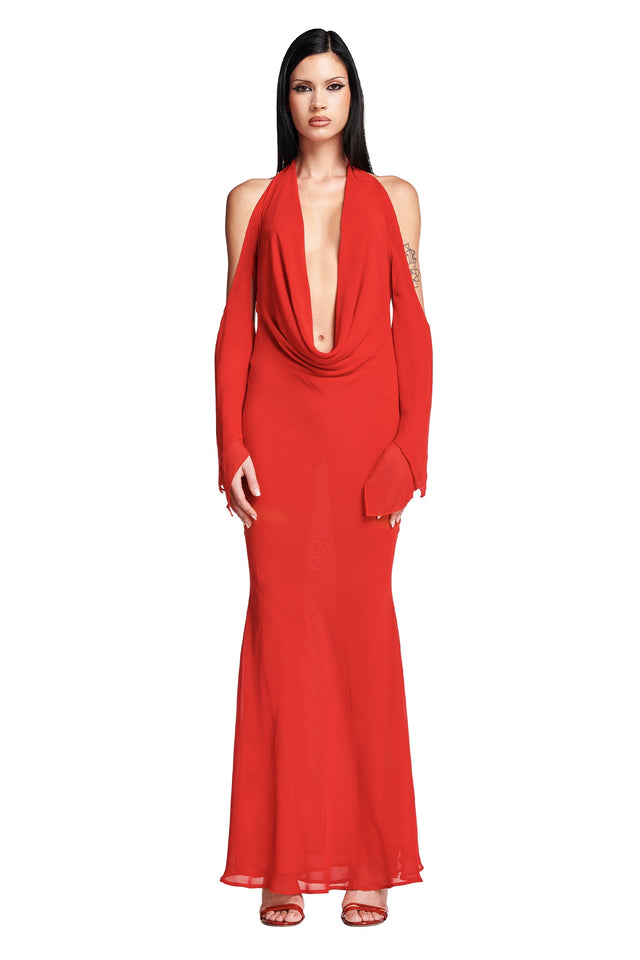 ROSANNA MAXI DRESS - RED