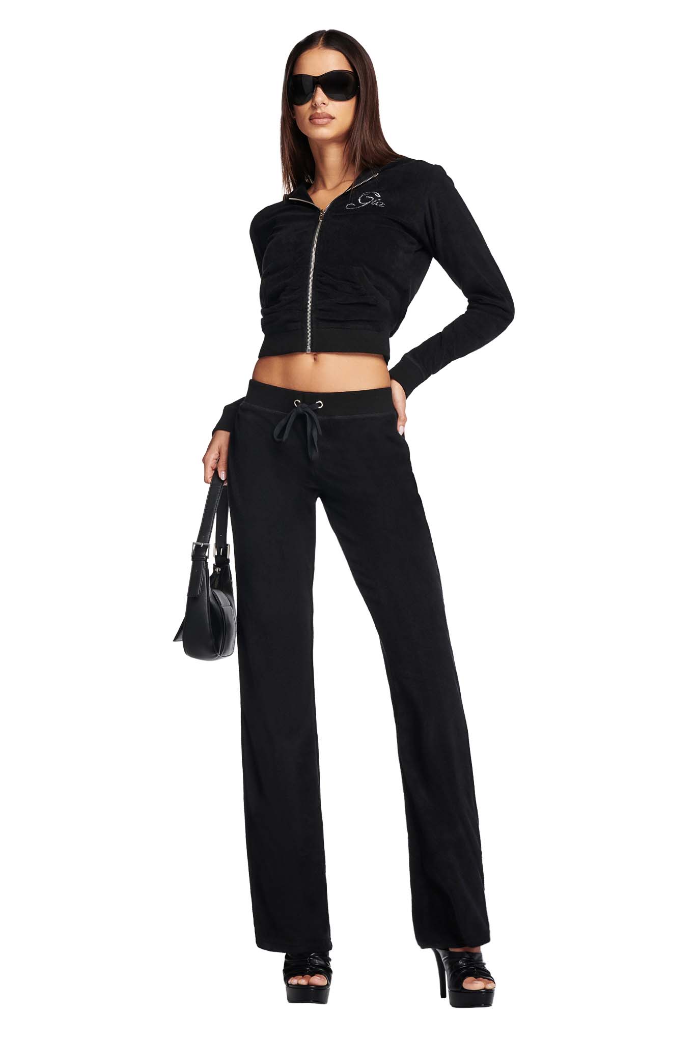 KAMERON TERRY TRACKPANT - BLACK