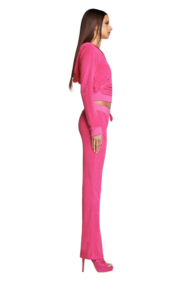 KAMERON TERRY TRACKPANT - HOT PINK