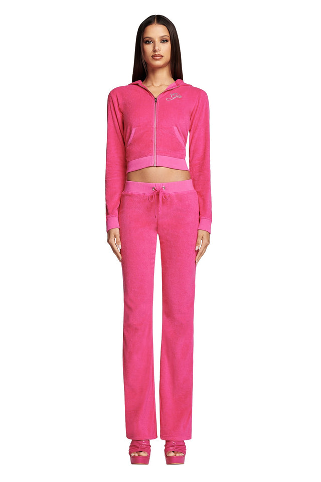 KAMERON TERRY TRACKPANT - HOT PINK