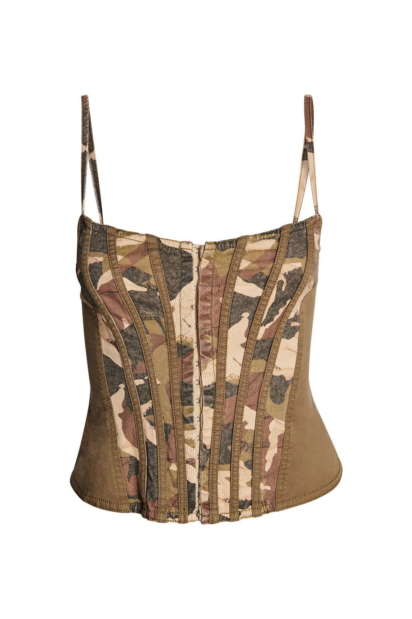 EYDIS CORSET - GREEN : CAMOUFLAGE