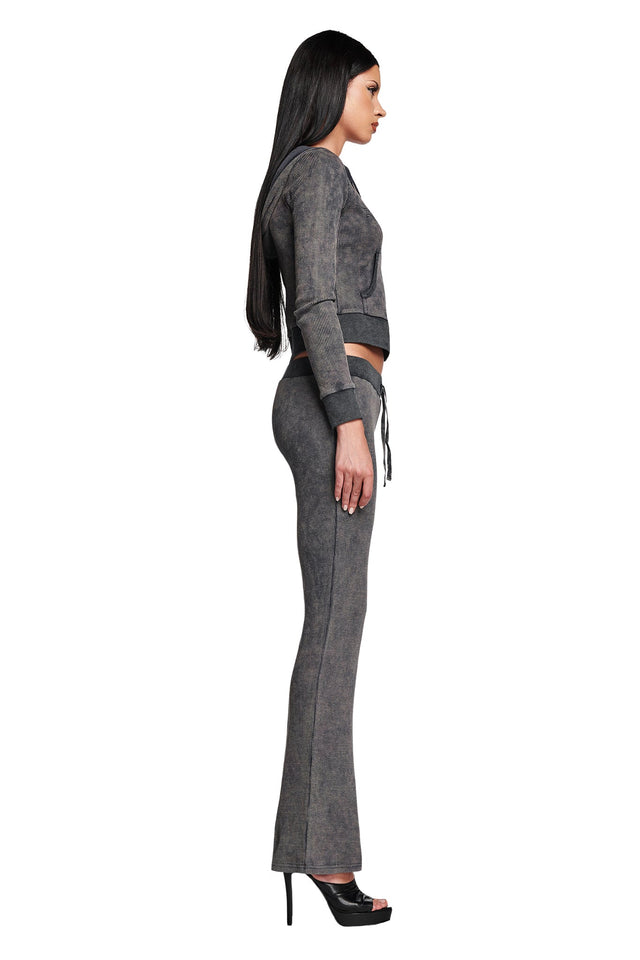 ALEENA PANT - GREY : WASHED GREY