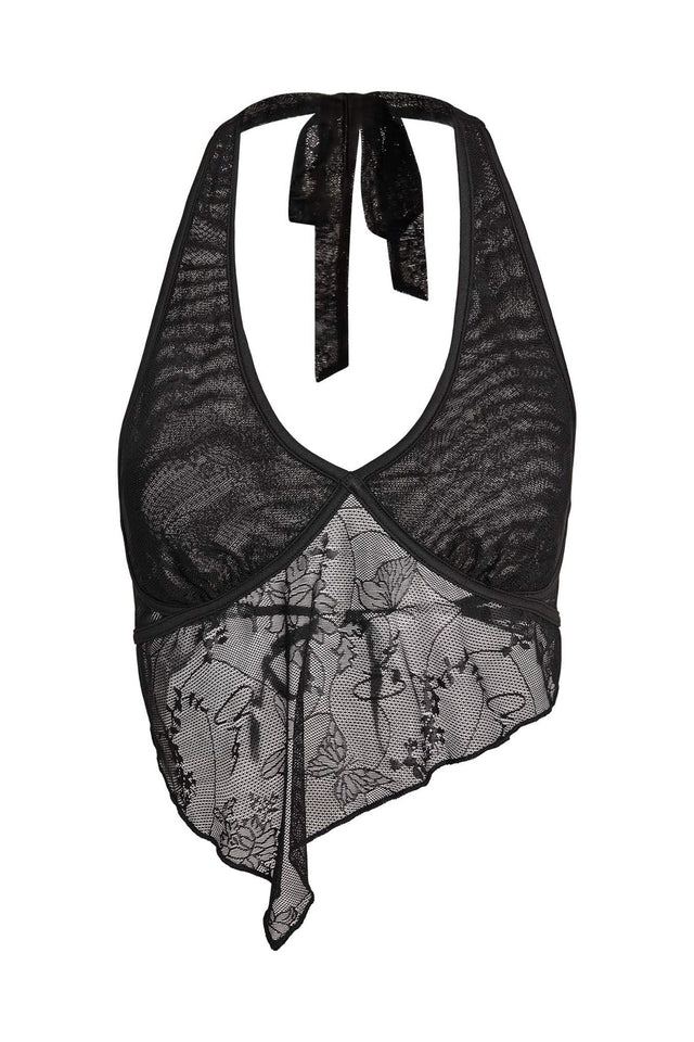 VALA TOP - BLACK : BUTTERFLY LACE