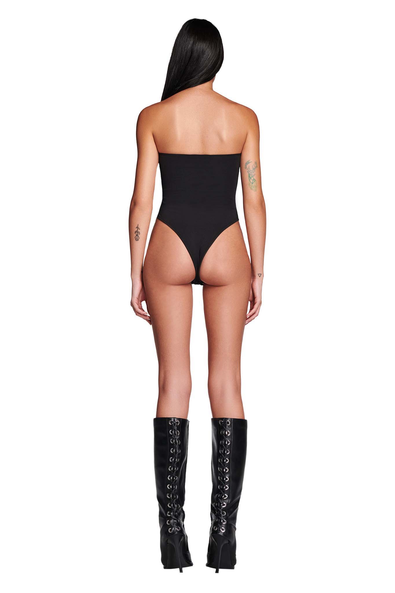 LYA BODYSUIT - BLACK