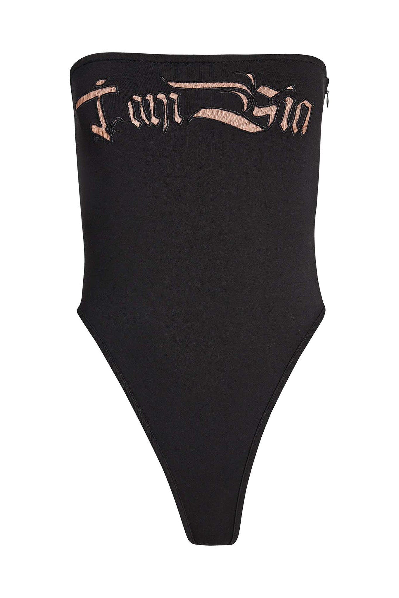 LYA BODYSUIT - BLACK