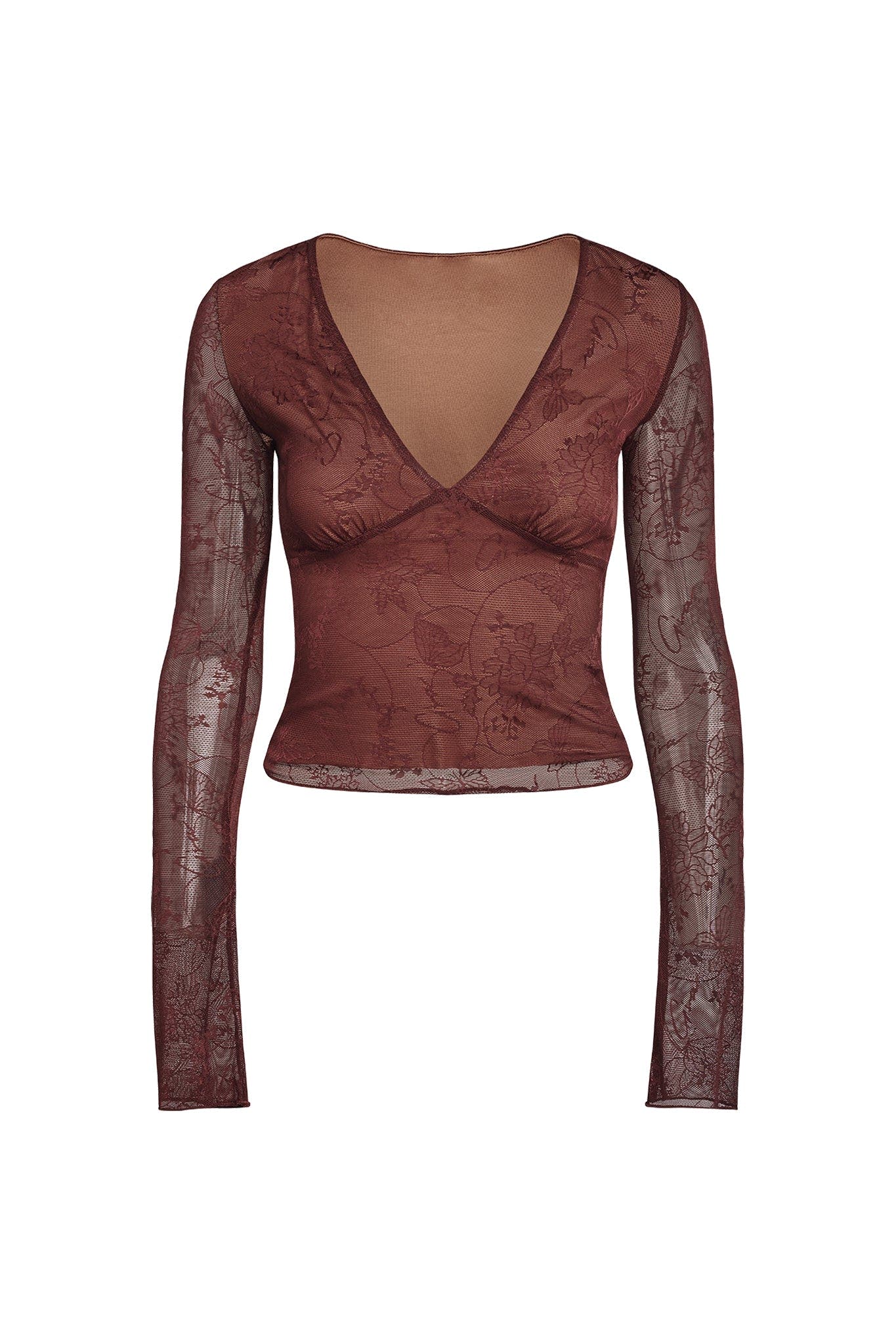 YVETTE TOP - BROWN