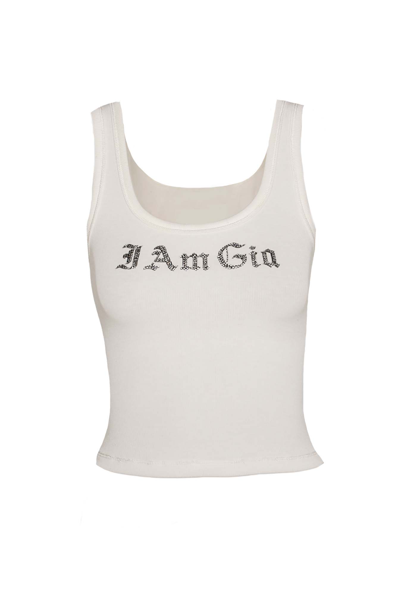 EDRA GIA TANK - WHITE DIAMANTE