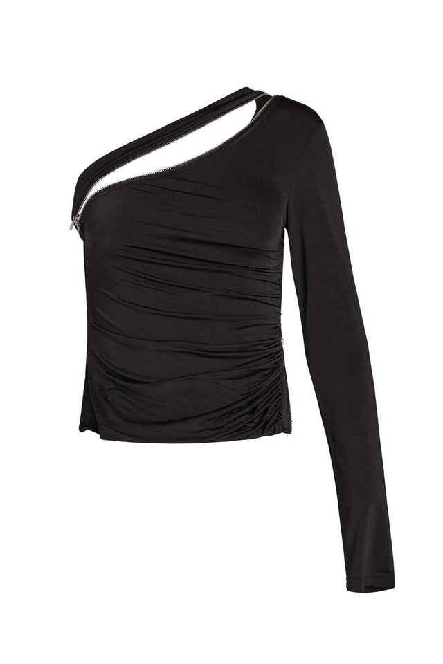 LUCIENNE L/S TOP - BLACK