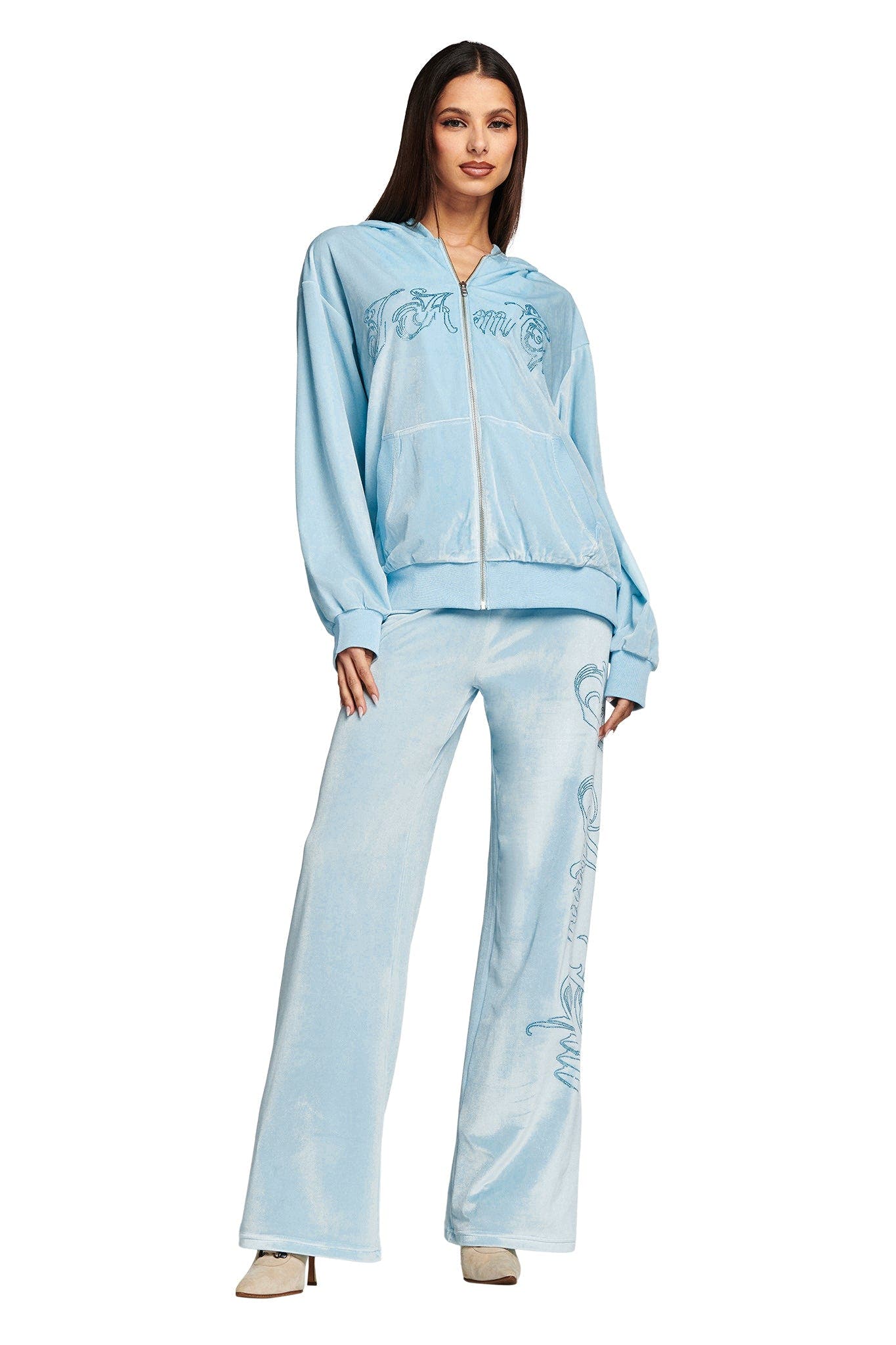 DARIA TRACKPANT - BABY BLUE