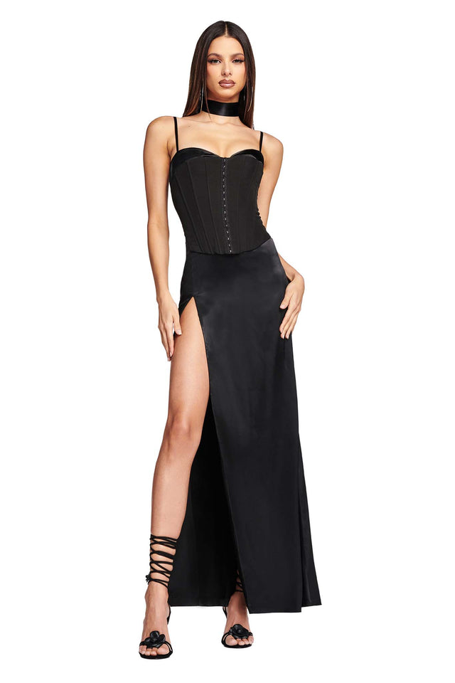 FRIELLA MAXI DRESS - BLACK