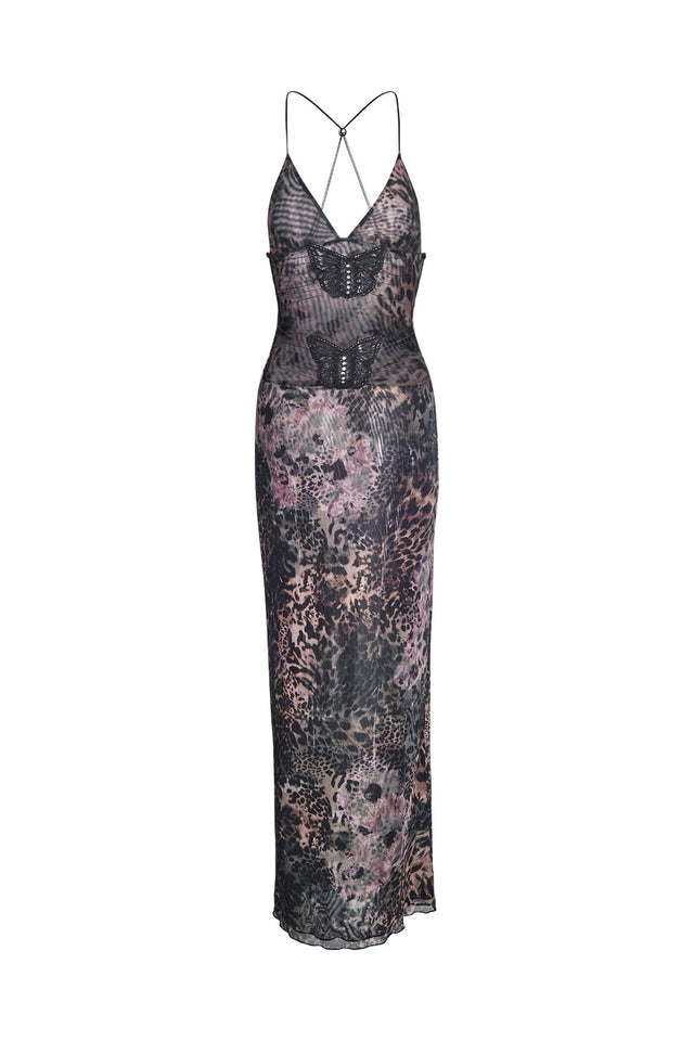 ELLERY DRESS - GREEN : ANIMAL : INSTINCT