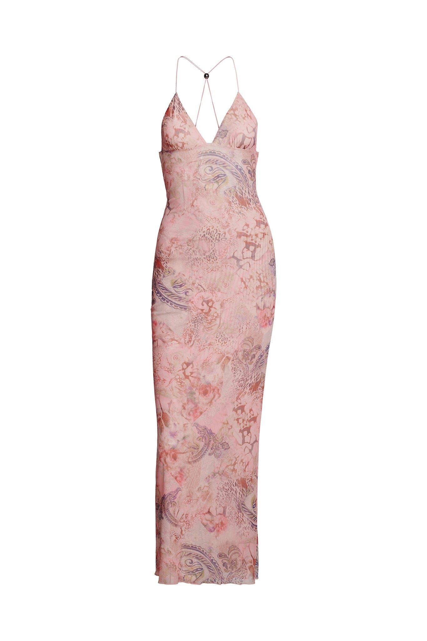 ELLERY DRESS - PINK : FLORA PAISLEY