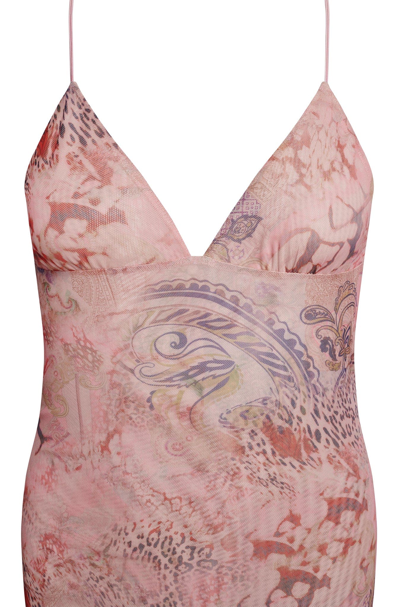 ELLERY DRESS - PINK : FLORA PAISLEY