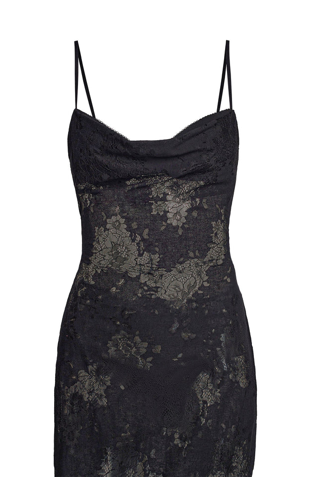 LEONA DRESS - BLACK : LACE