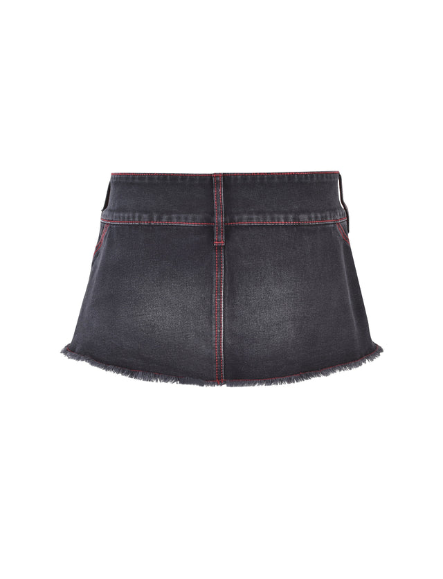 NYKKO SKORT - BLACK/RED