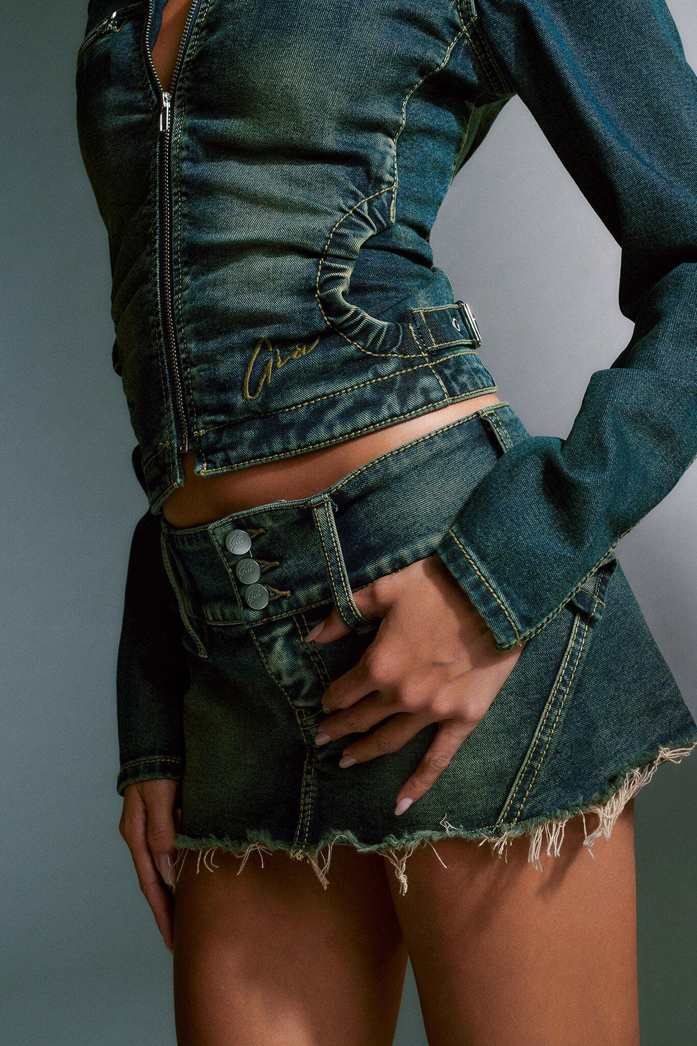 NYKKO SKORT - BLUE : DENIM BLUE