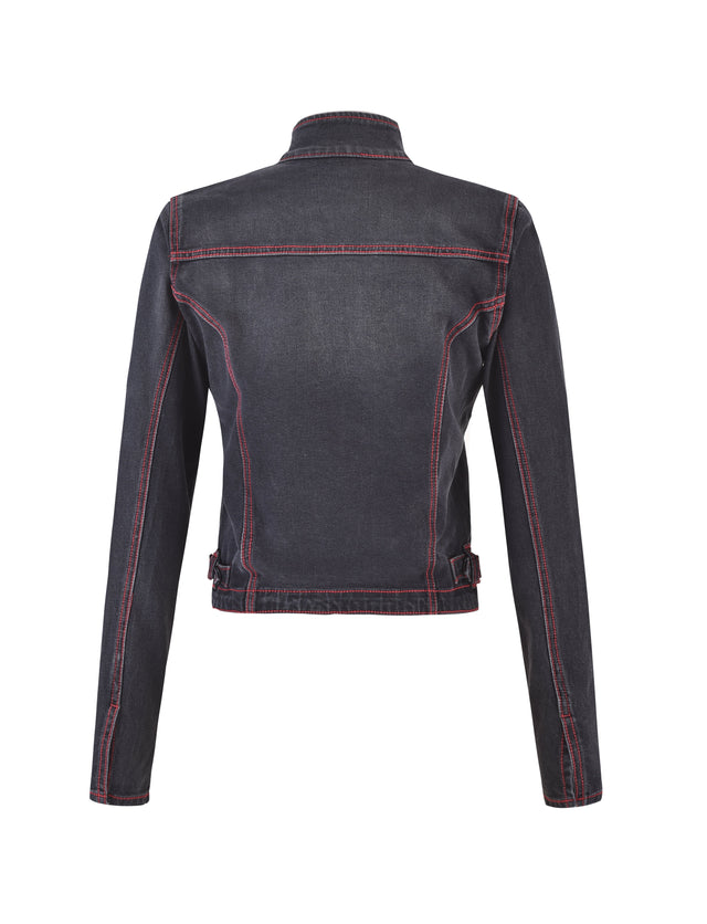 NYKKO JACKET - BLACK/RED